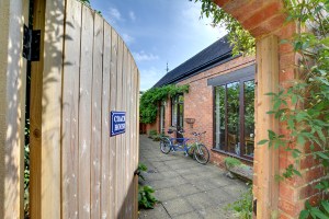 Side entrance to the holiday accommodation